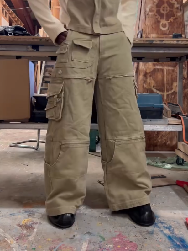 Stylish Detachable Baggy Jeans