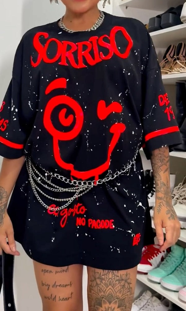 Fluorescent Smile T-Shirt