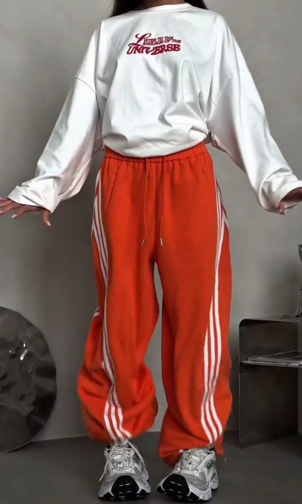 Women's Casual Striped Loose Pants