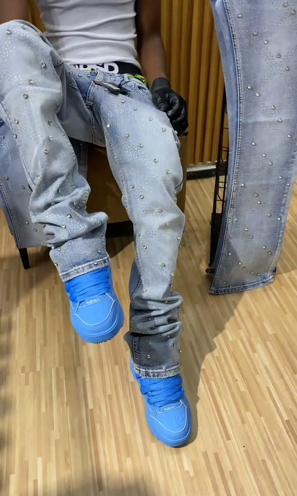 Men's Trendy Diamond Casual Jeans