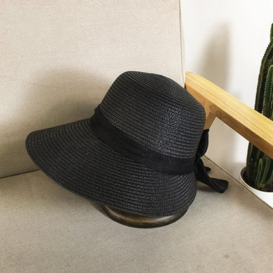 Bow Loose Breathable Straw Hat