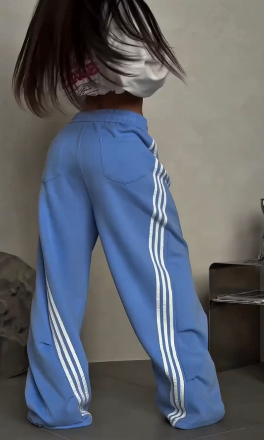 Women's Casual Striped Loose Pants