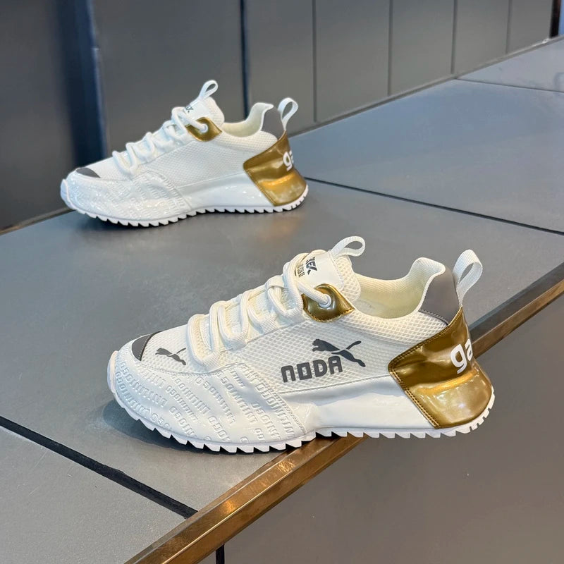 Shiny Patent Leather Breathable Shoes