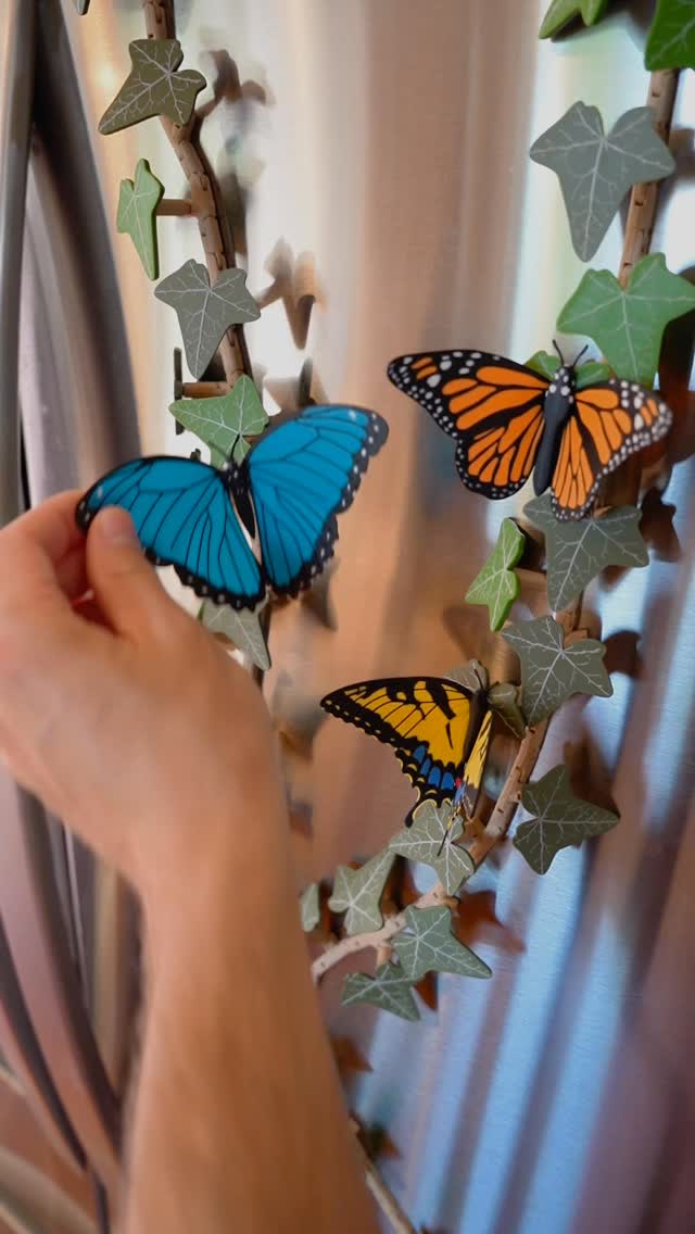 Butterfly & Vine Fridge Magnet