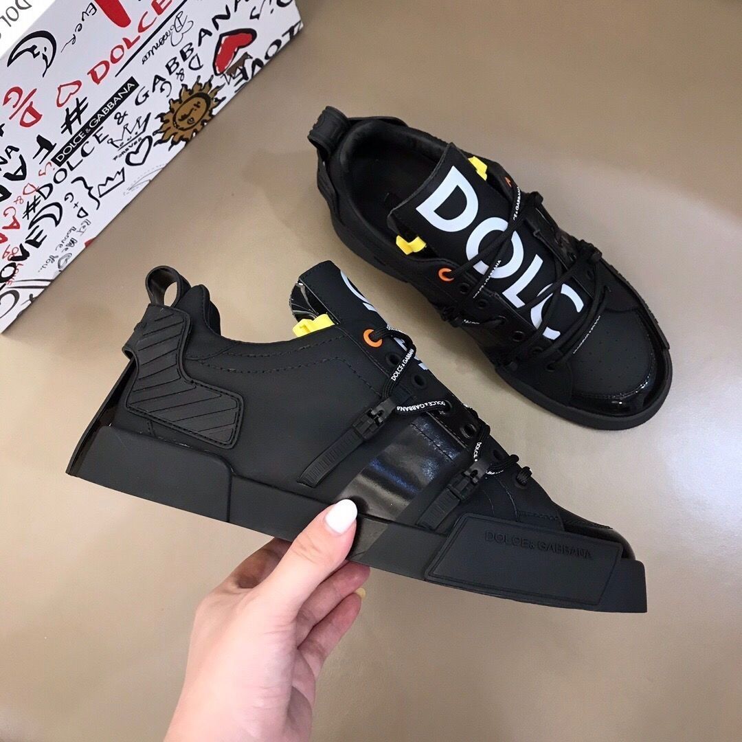Genuine leather casual sneakers