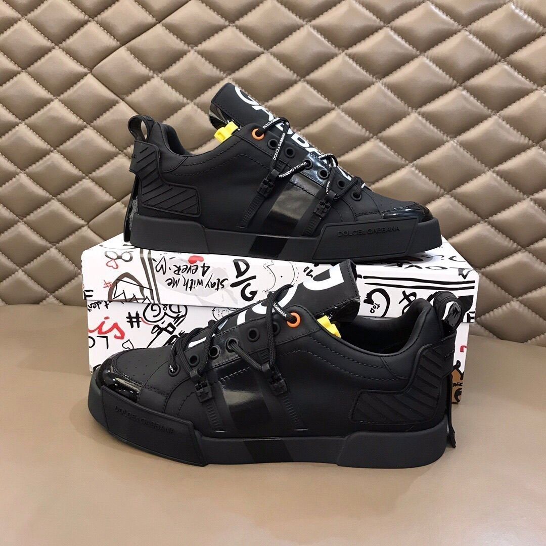 Genuine leather casual sneakers