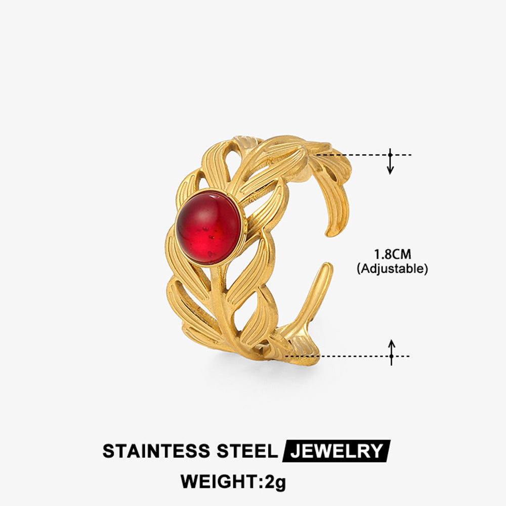 Stainless Steel Stacking Luxury Ring