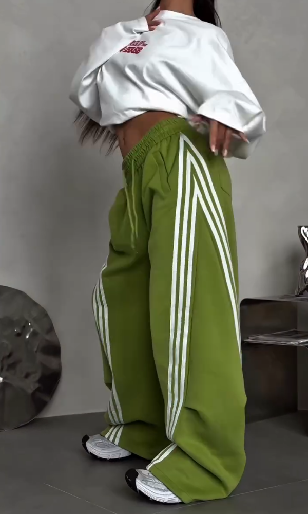 Women's Casual Striped Loose Pants