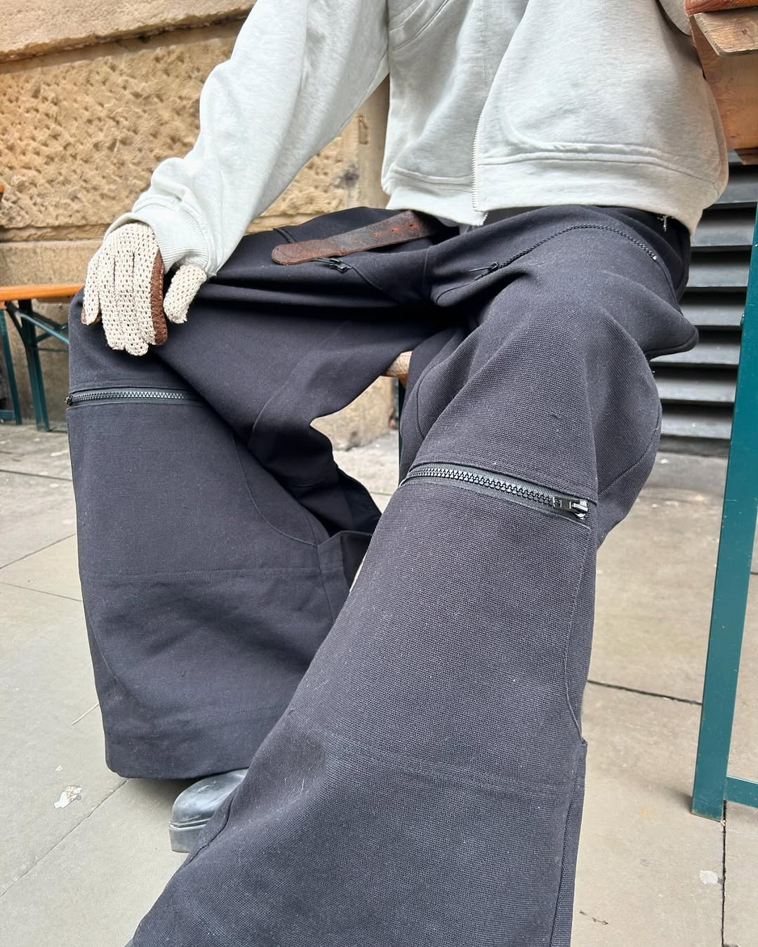 Adjustable Length Casual Versatile Zip-up Cargo Trousers