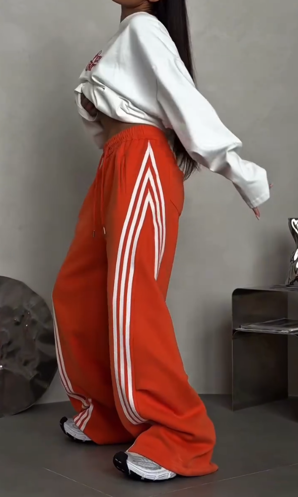 Women's Casual Striped Loose Pants