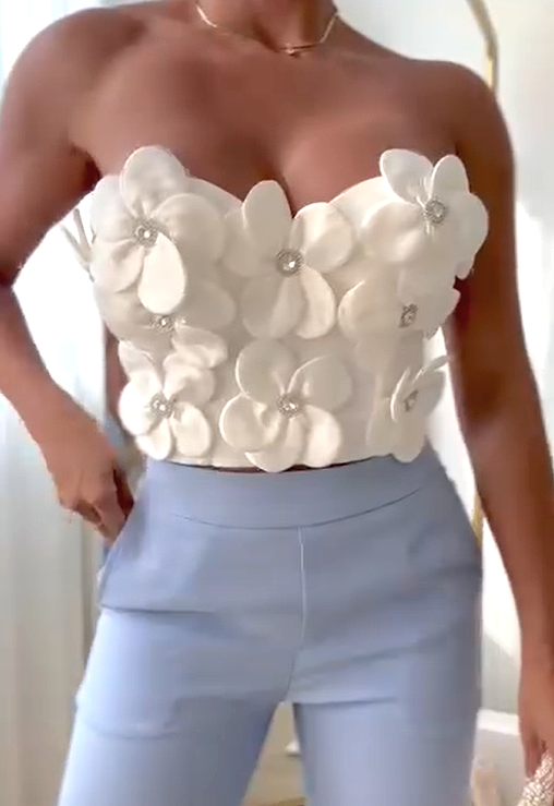 Stunning Flower Top