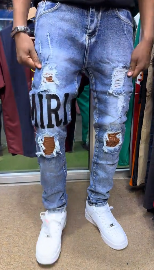 Men's Versatile Ripped Jeans