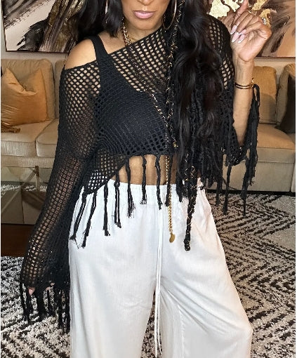 Tassel Irregular Sweater