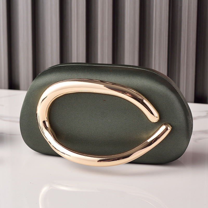 Vintage Buckle Box Bag