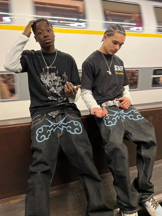 Men's Stylish Punk Straight Jeans