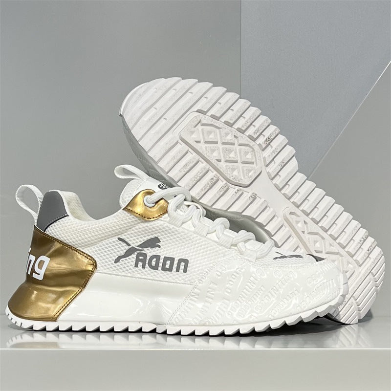 Shiny Patent Leather Breathable Shoes