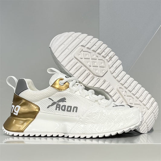 Shiny Patent Leather Breathable Shoes