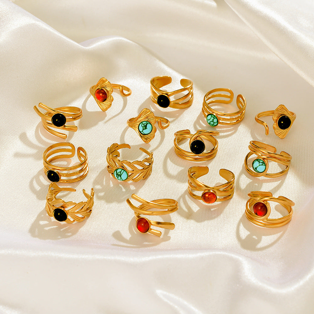 Stainless Steel Stacking Luxury Ring