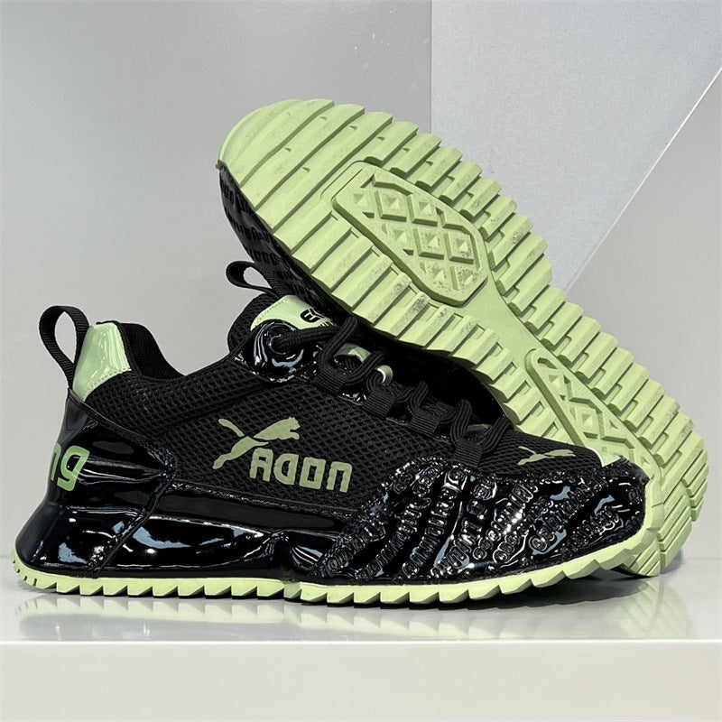Shiny Patent Leather Breathable Shoes