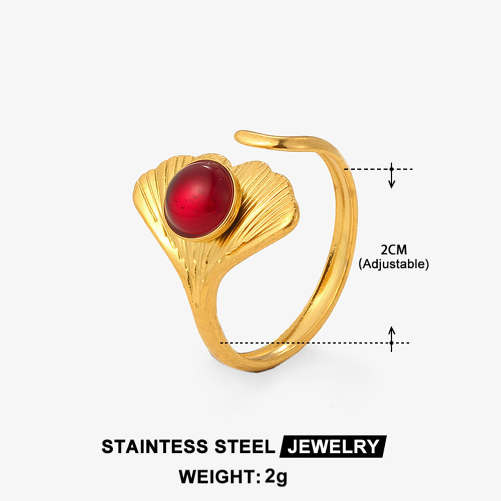 Stainless Steel Stacking Luxury Ring