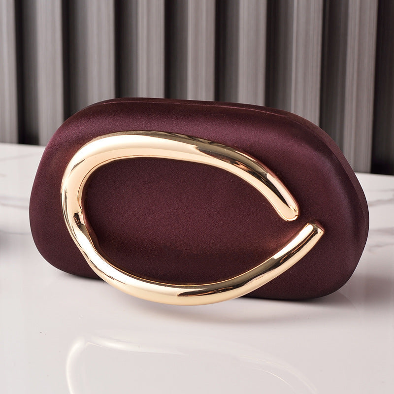 Vintage Buckle Box Bag