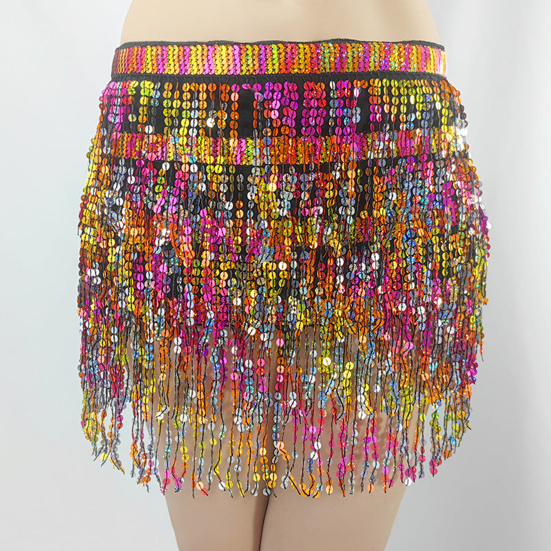 Freestyle Tassel Soft Belt Elastic Skirt