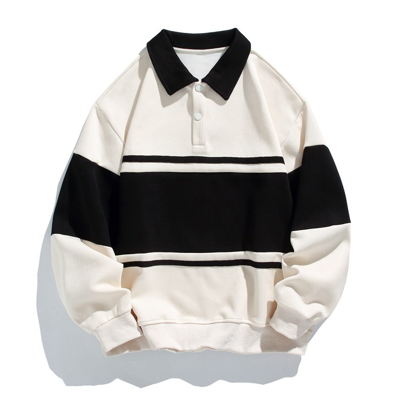 Couple's Striped Polo Shirt