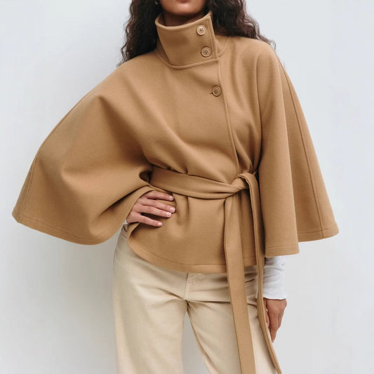 Women's Collar Cape Coat