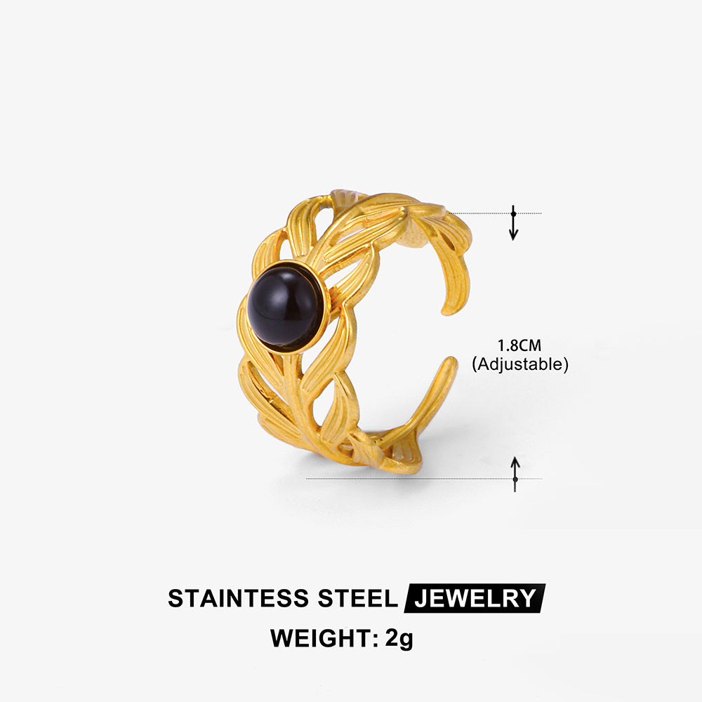 Stainless Steel Stacking Luxury Ring