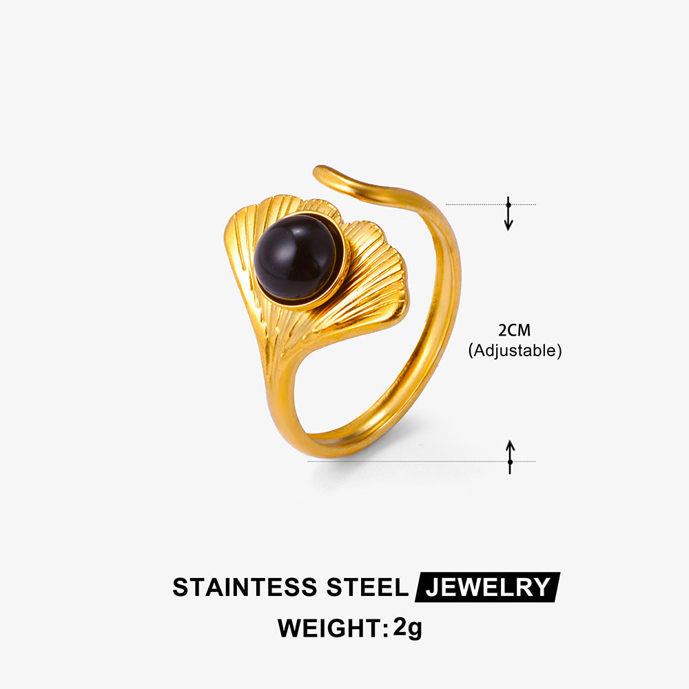 Stainless Steel Stacking Luxury Ring