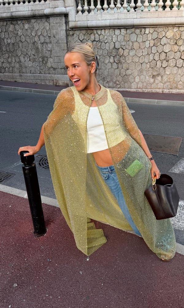 Sequin Casual Caftan