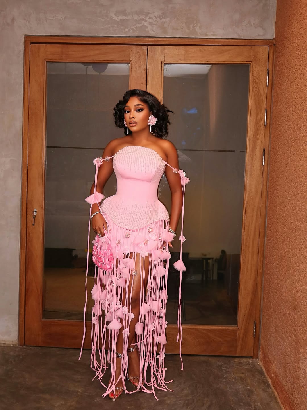 Pearl Tassel Elegant Queen Dress