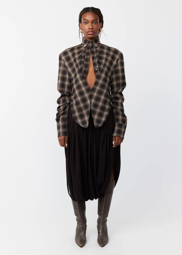 Chic Plaid Top