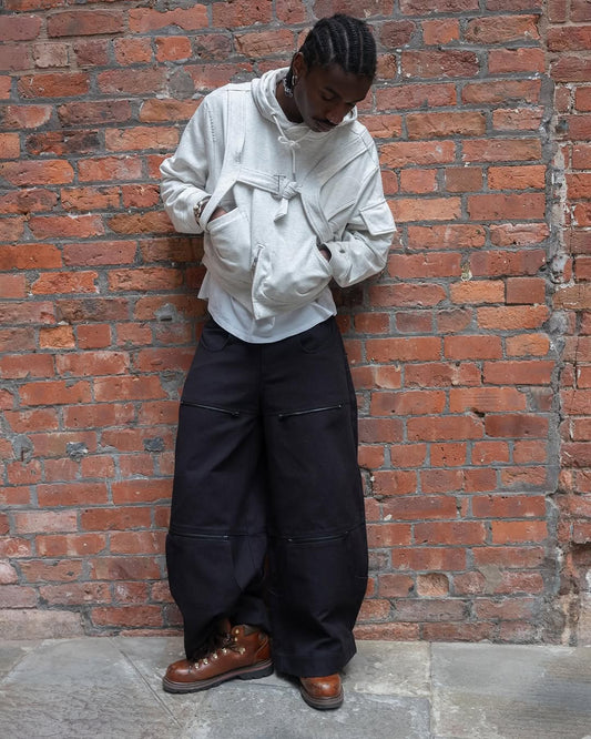 Adjustable Length Casual Versatile Zip-up Cargo Trousers