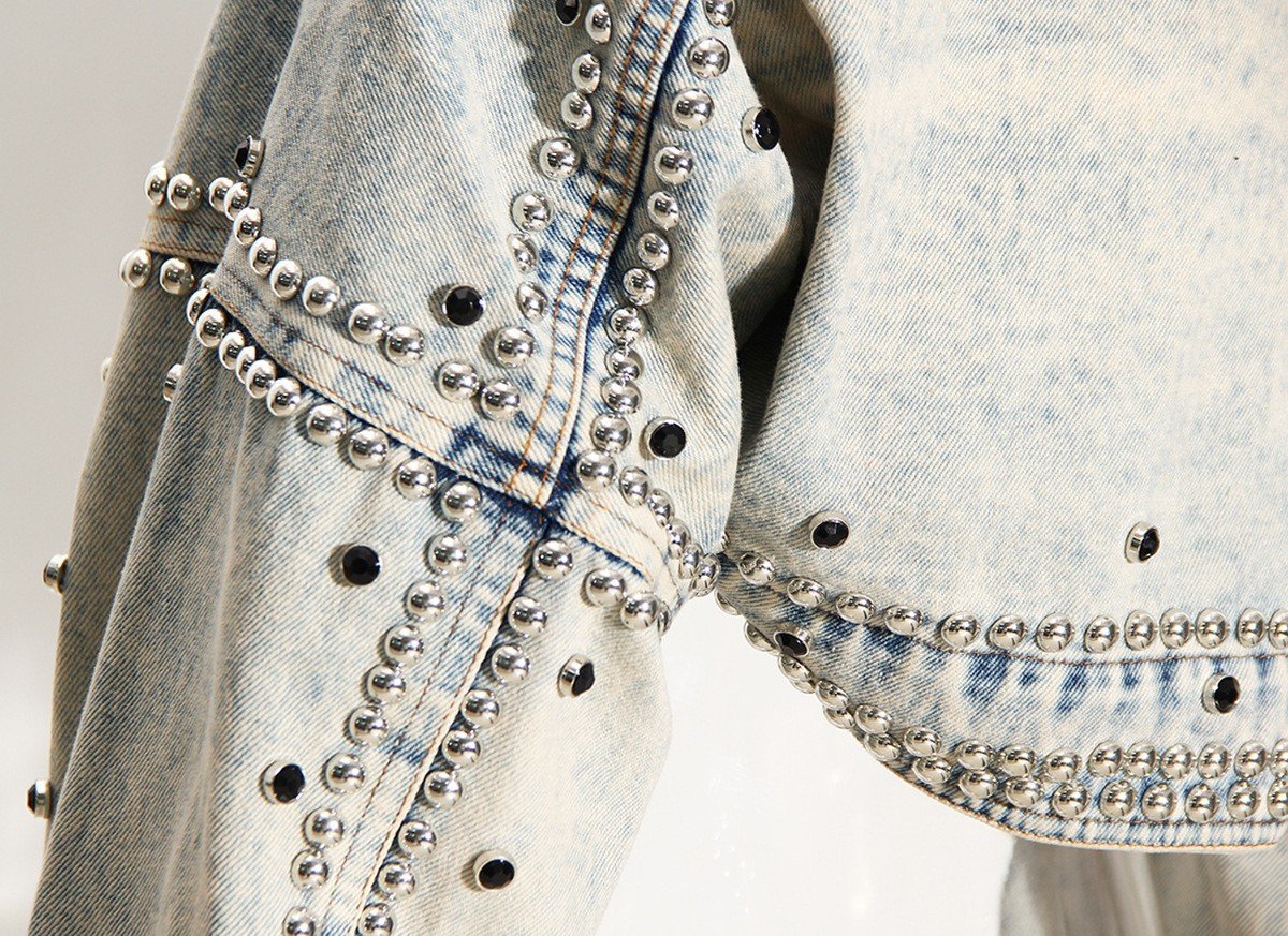 Pop Rivet Drill Denim Jacket