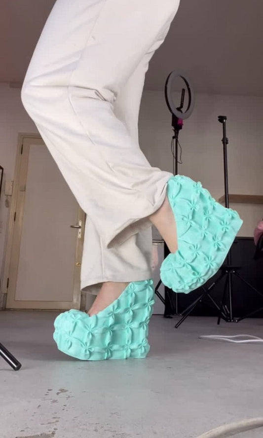 Women's Comfortable Floral High Heels