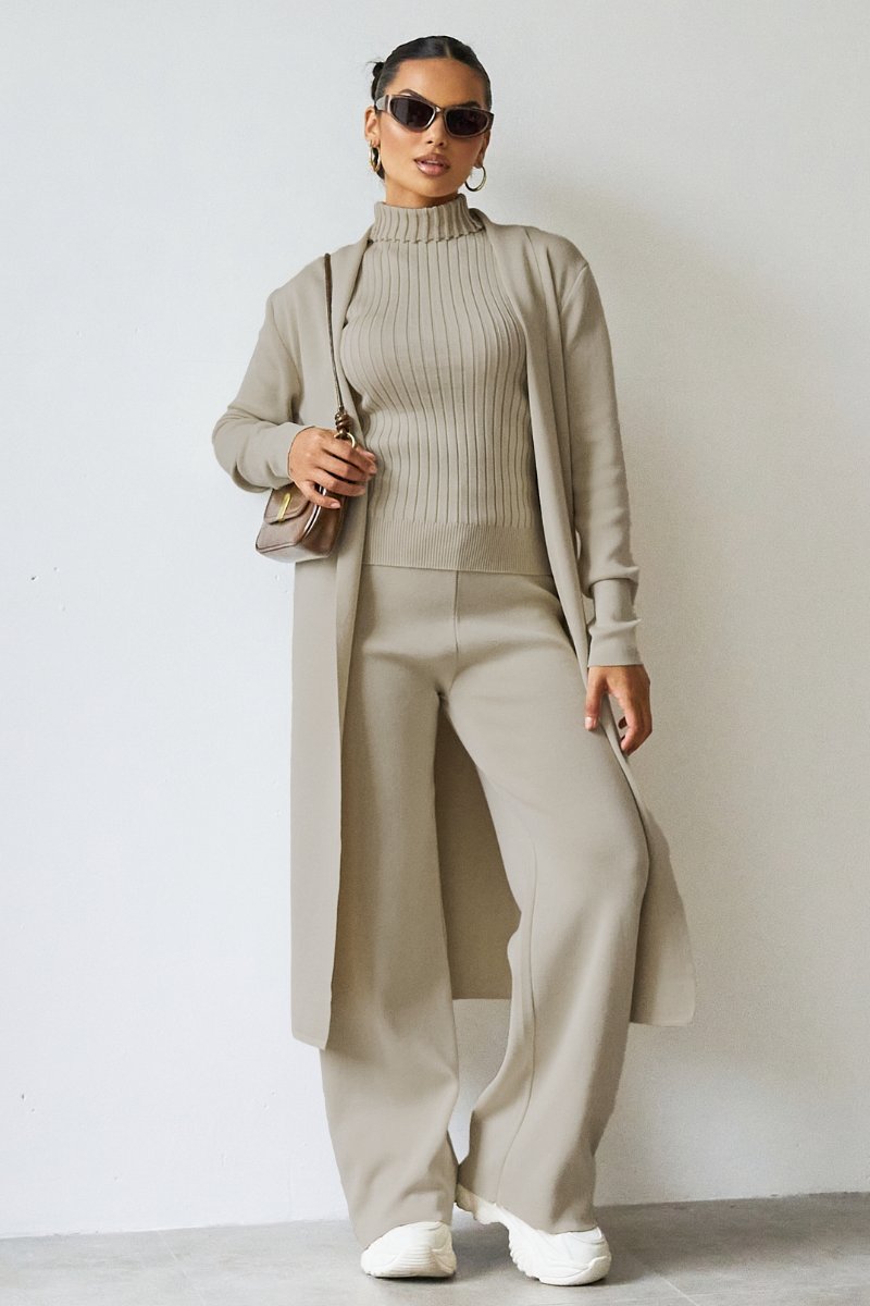 Women's 3 Piece Knit Lounge Set